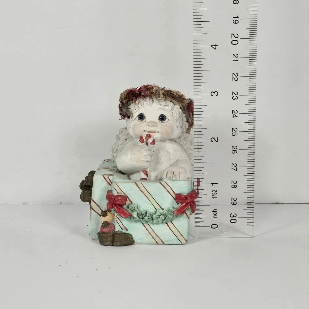 Dreamsicles Angel Cherub Figurines Christmas Holiday Candle Holders Lot of 3